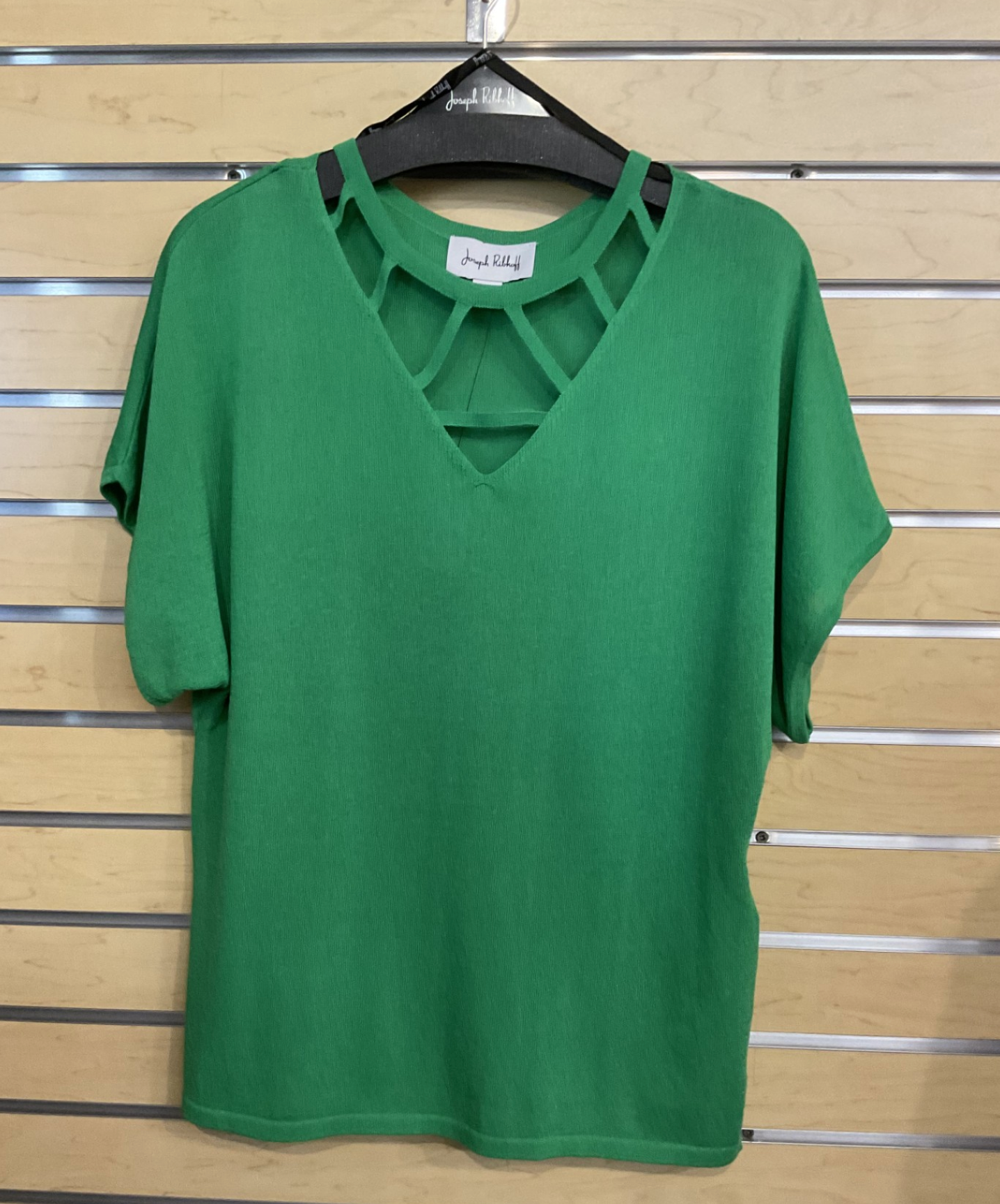 Green Top - Cutout Neckline