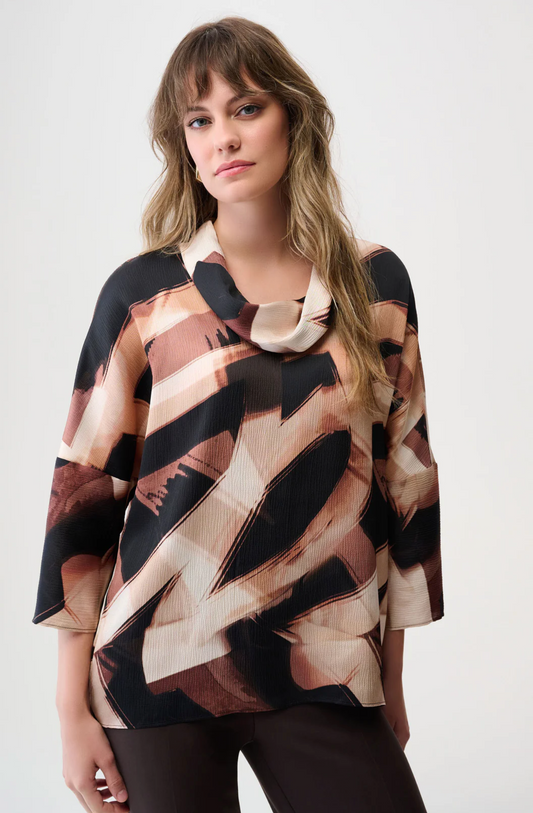 Abstract Print Boxy Tunic