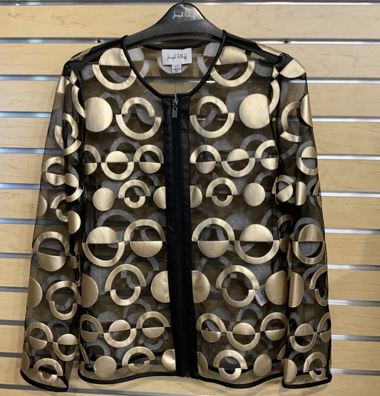Gold & Black Sheer Jacket